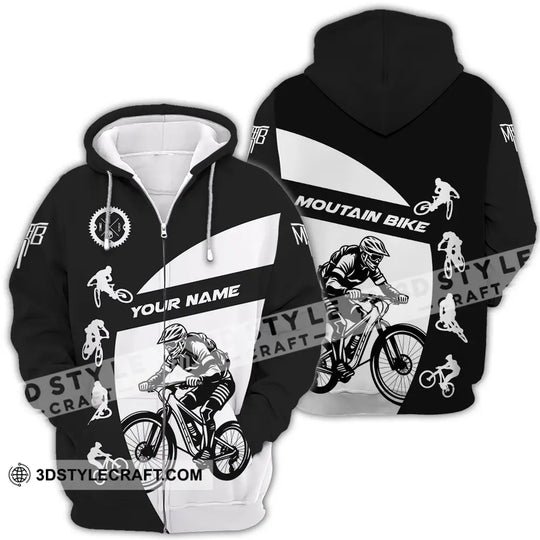 Unisex Shirt - Custom Text Mountain Bike Sport Shirt style option 4