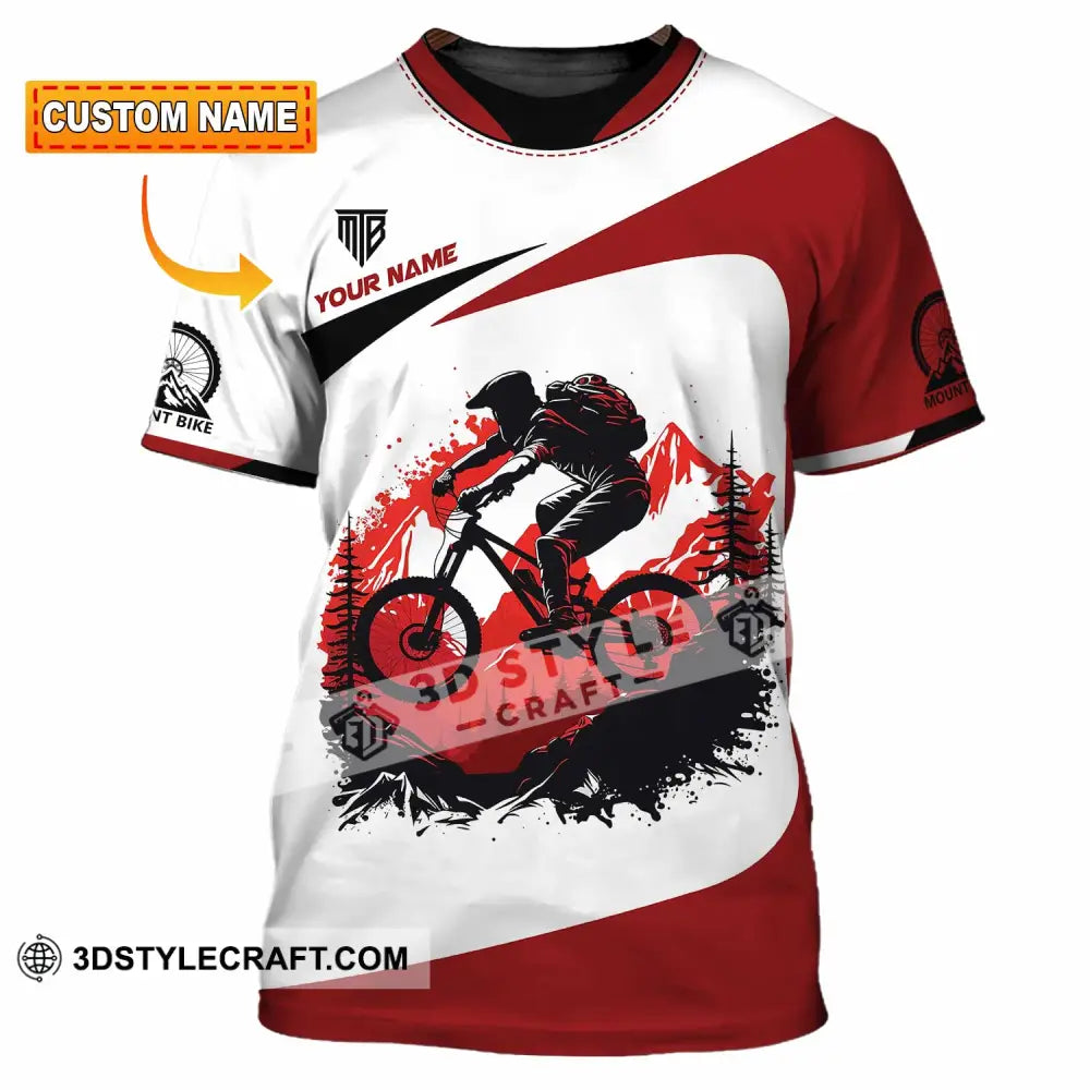 Unisex Shirt - Custom Text Mountain Bike T-Shirt