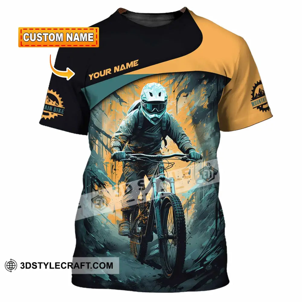 Unisex Shirt - Custom Text Shirt Mountain Bike Shirt T-shirt
