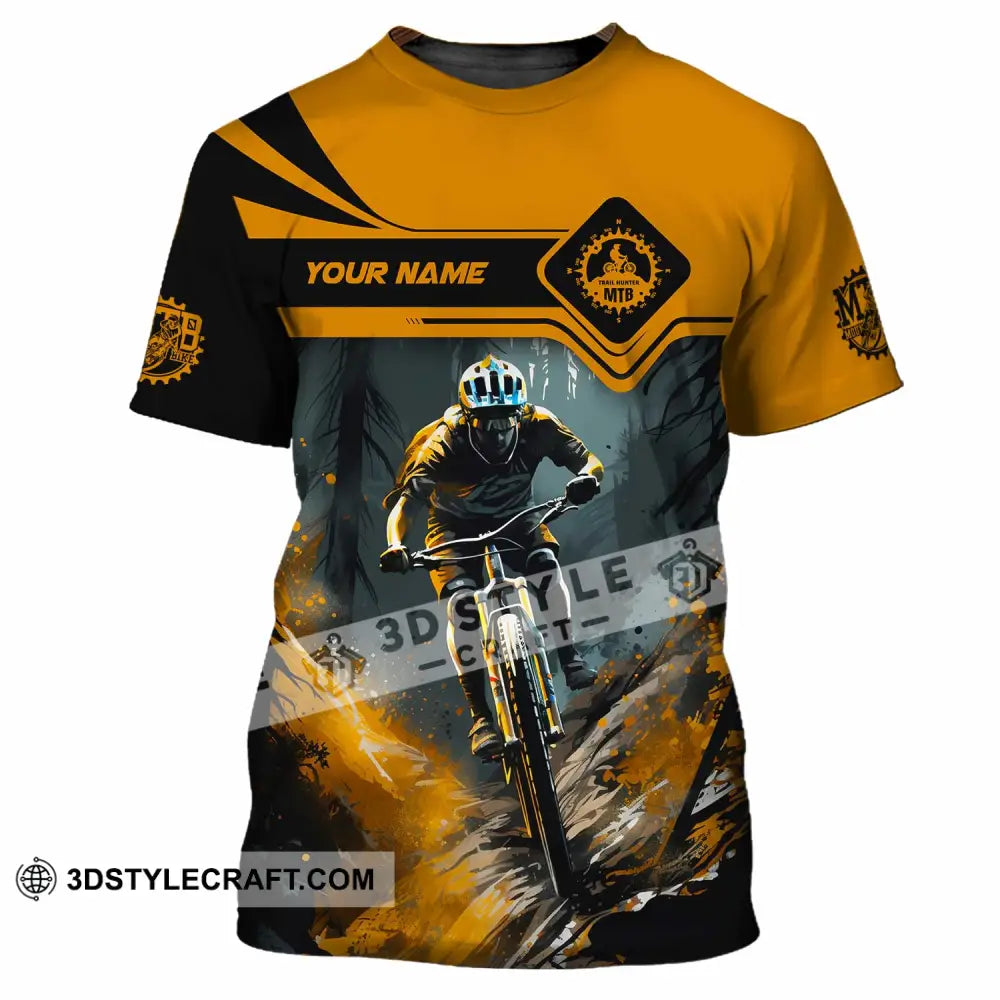 Unisex Shirt - Custom Text Shirt Mountain Bike Shirt T-Shirt / S T-shirt