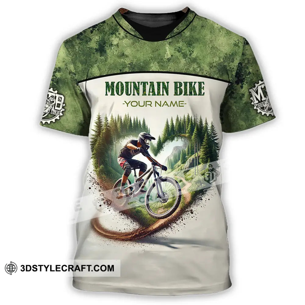 Unisex Shirt - Custom Text Shirt Mountain Bike Shirt T-Shirt / S T-shirt