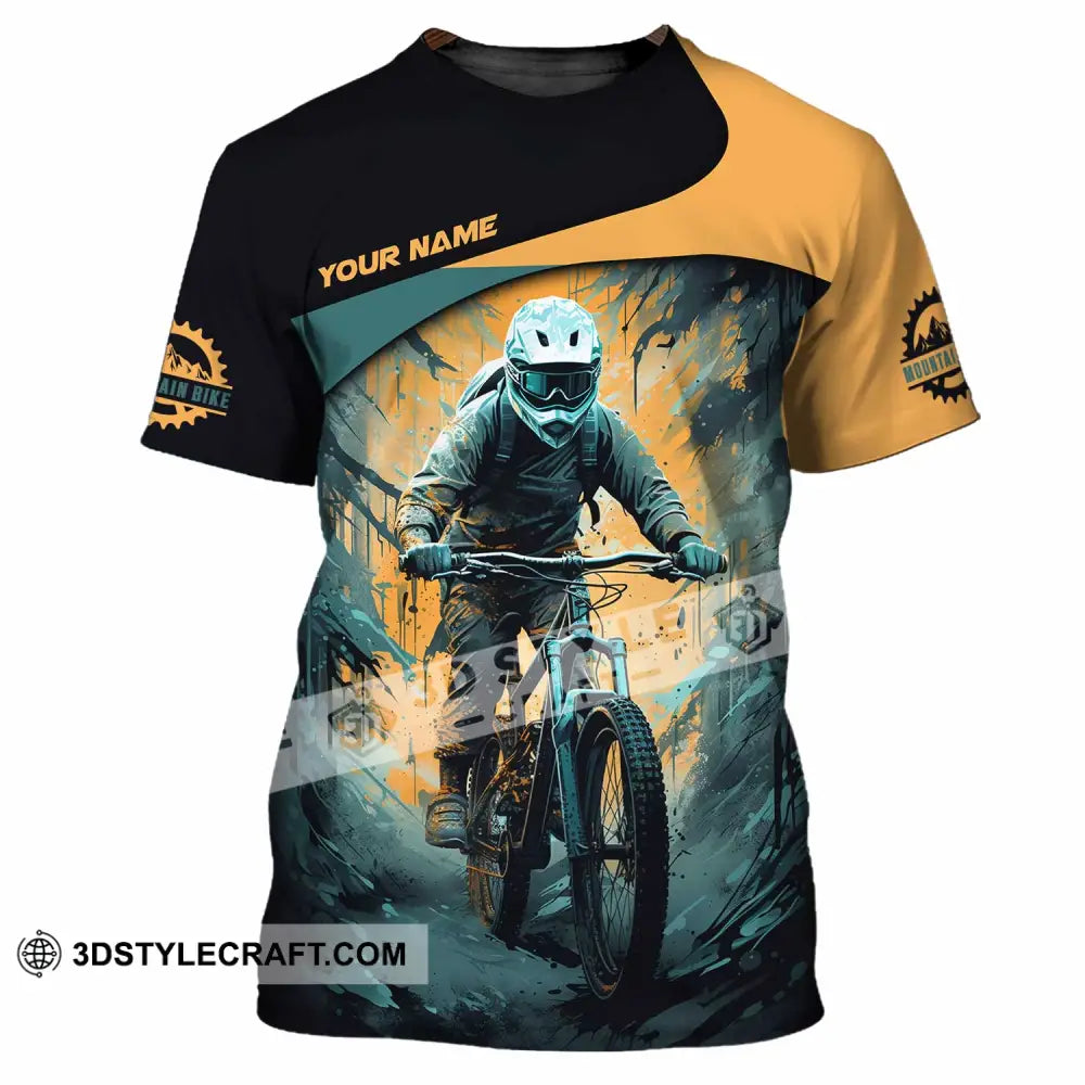 Unisex Shirt - Custom Text Shirt Mountain Bike Shirt T-Shirt / S T-shirt