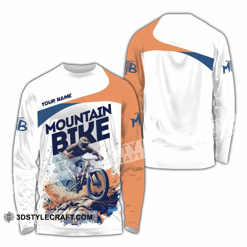 Unisex Shirt - Custom Text Shirt Mountain Shirt Long Sleeve Shirt / S T-shirt
