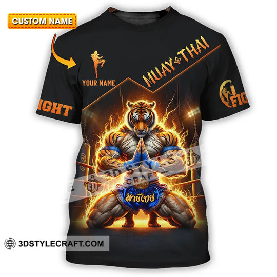 Unisex Shirt - Custom Text Shirt Muay Thai style option 1