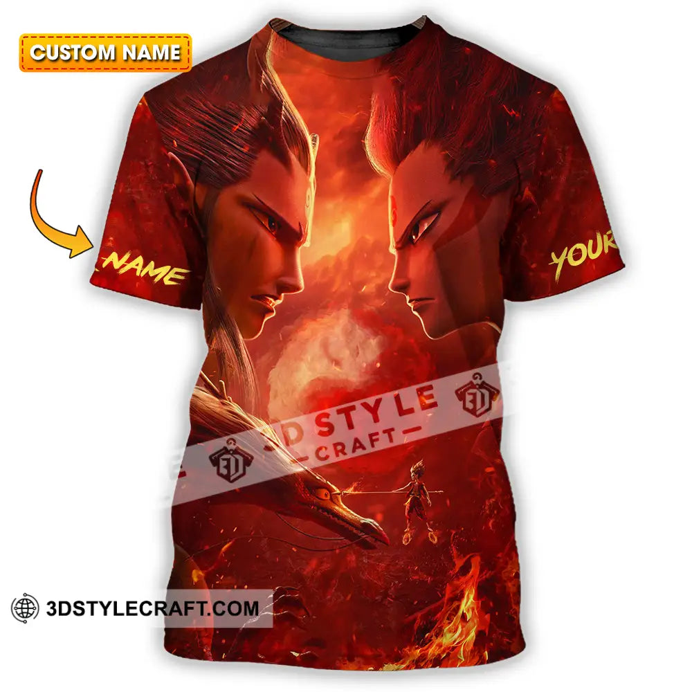 Unisex Shirt - Custom Text Shirt Ne Zha Shirt T-shirt