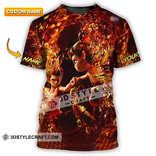 Unisex Shirt - Custom Text Shirt, Ne Zha Shirt style option 1