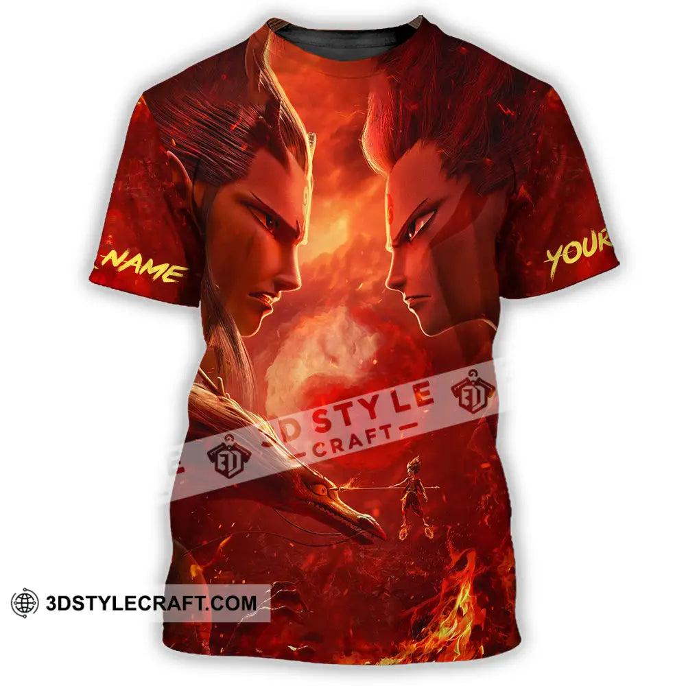 Unisex Shirt - Custom Text Shirt Ne Zha Shirt T-Shirt / S T-shirt