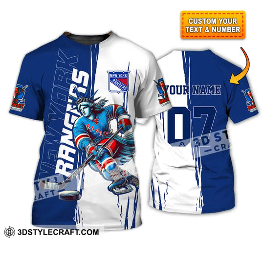 Unisex Shirt - Custom Text Shirt, New York Rangers Shirt style option 1