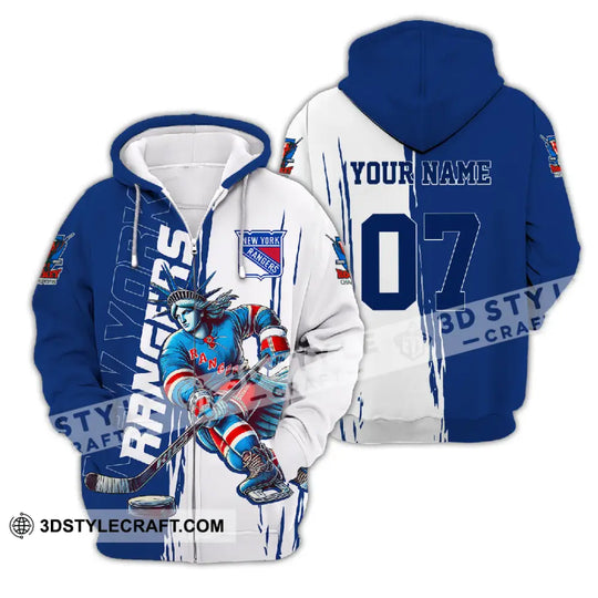Unisex Shirt - Custom Text Shirt, New York Rangers Shirt style option 2