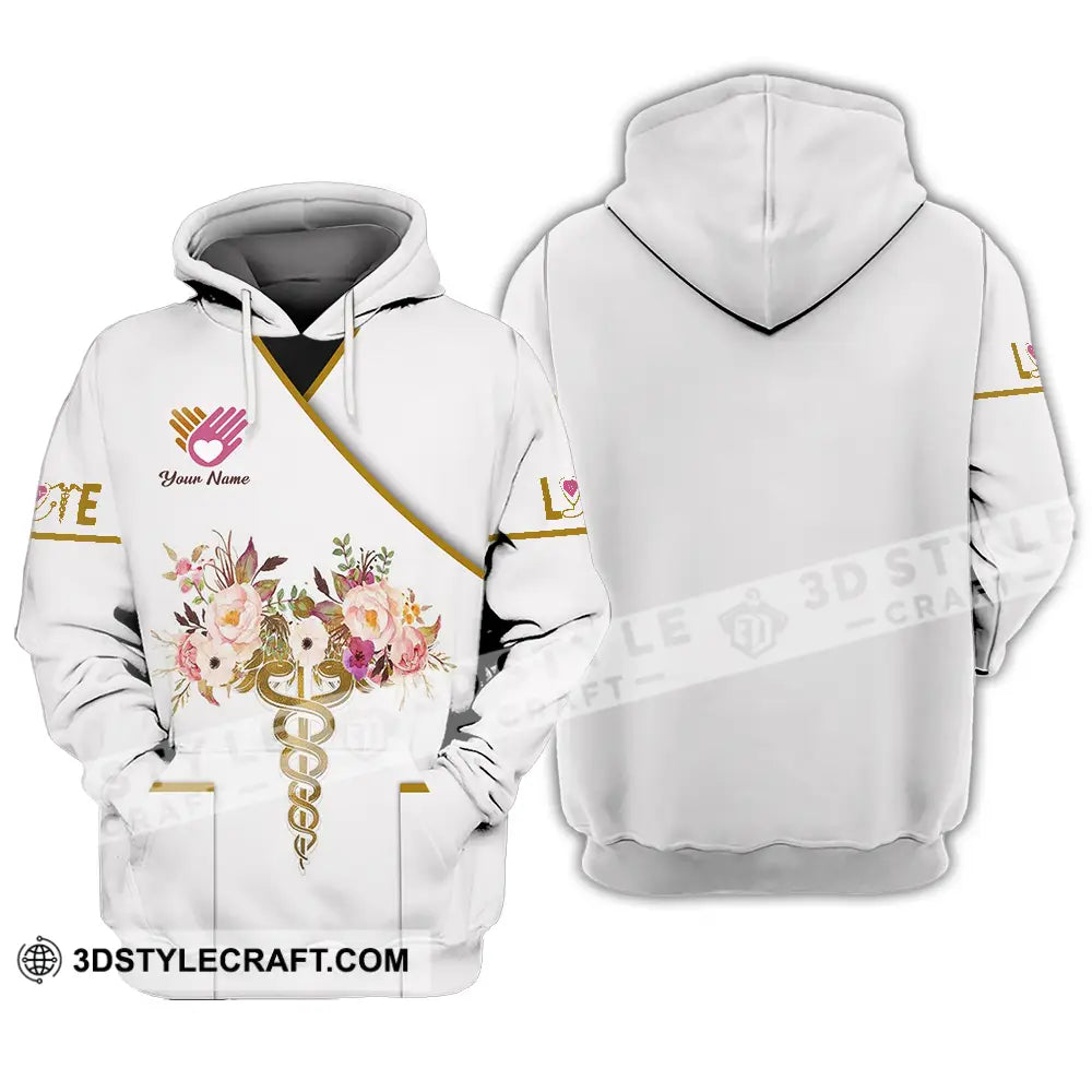 Unisex Shirt - Custom Text Nurse Love Hoodie / S T-Shirt