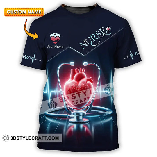 Unisex Shirt - Custom Text Nursing Shirt, Nurse Life style option 1