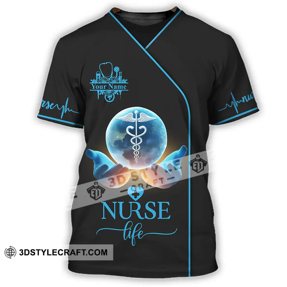 Unisex Shirt - Custom Text Nursing Shirt Nurse Life T-Shirt / S T-shirt