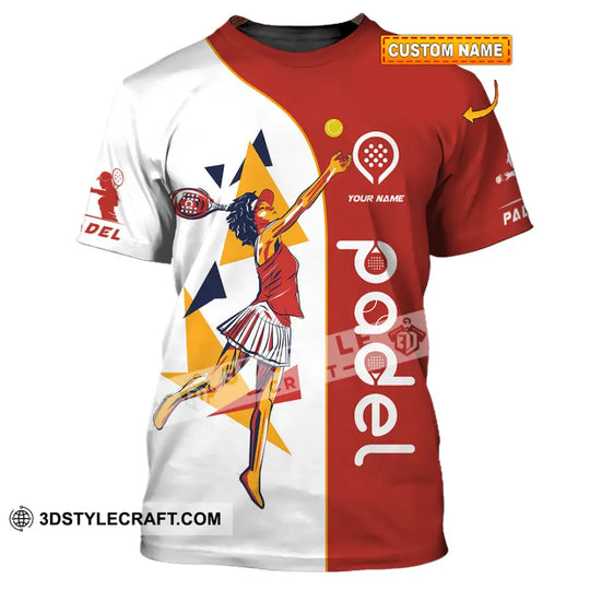 Unisex Shirt - Custom Text Shirt, Padel style option 1