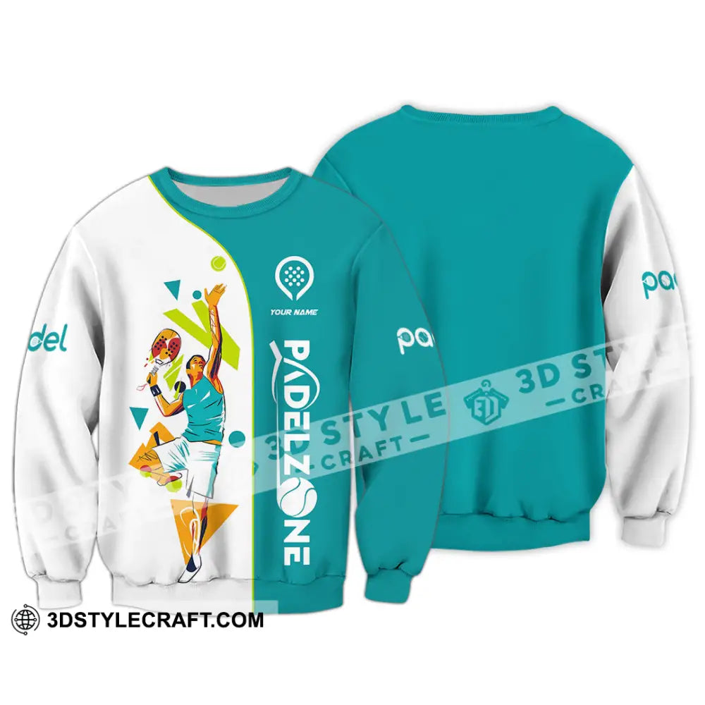 Unisex Shirt - Custom Text Shirt Padel Zone Shirt Long Sleeve / S T-shirt