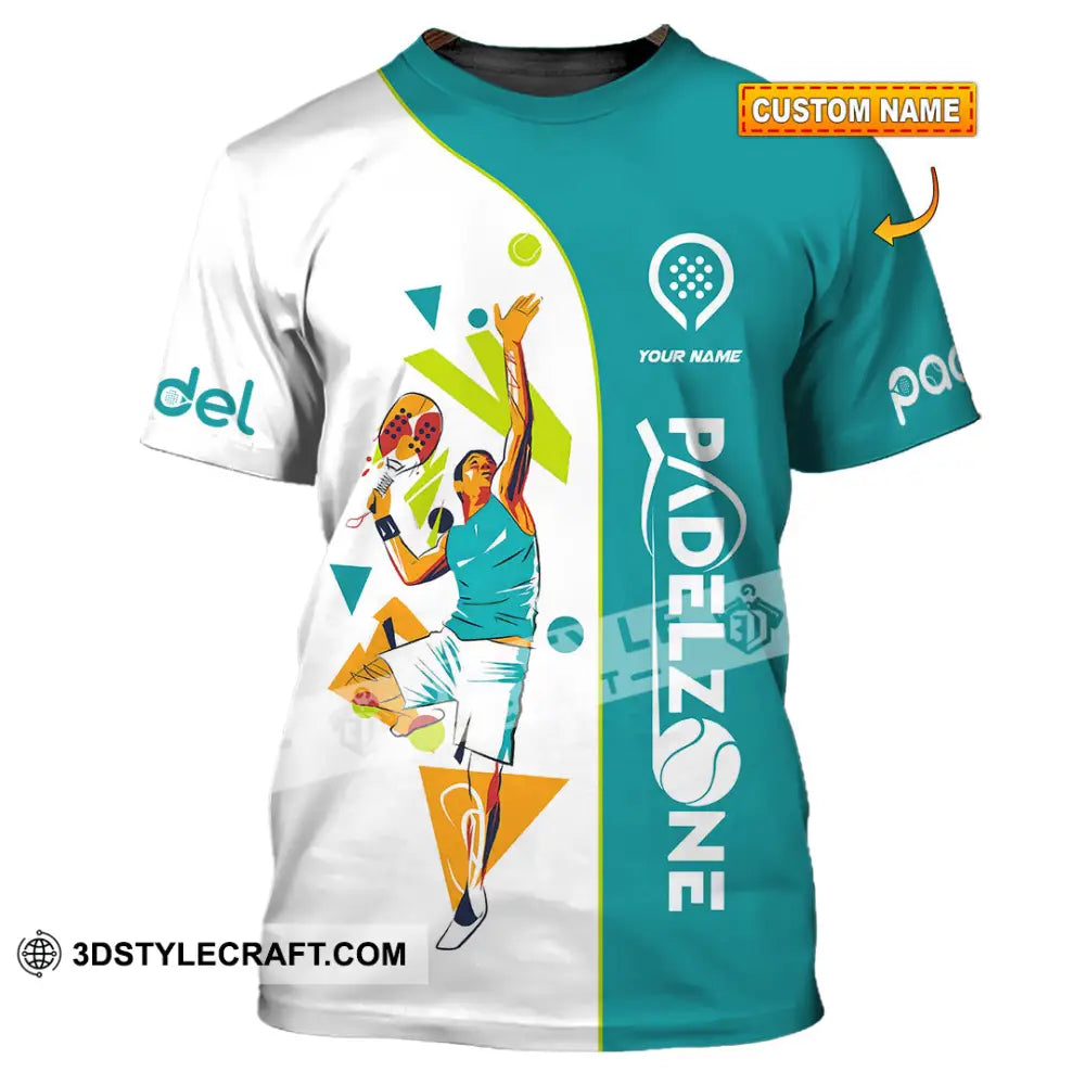 Unisex Shirt - Custom Text Shirt Padel Zone Shirt T-shirt