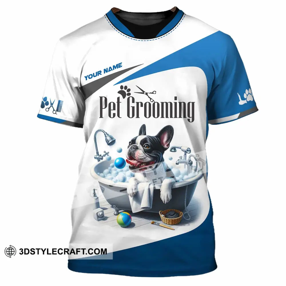 Unisex Shirt - Custom Text Shirt Pet Grooming Shirt T-Shirt / S T-shirt