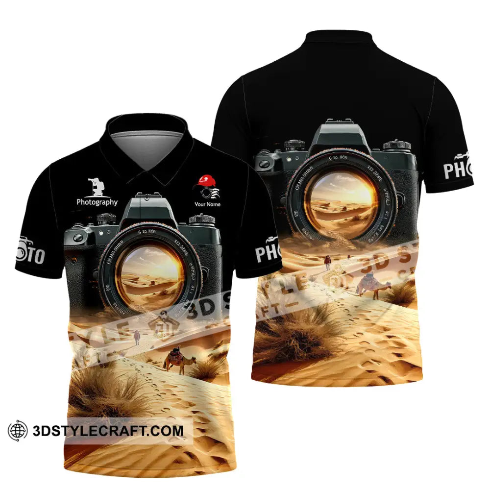 Unisex Shirt - Custom Text Shirt Photographer Shirt Polo Shirt / S T-shirt