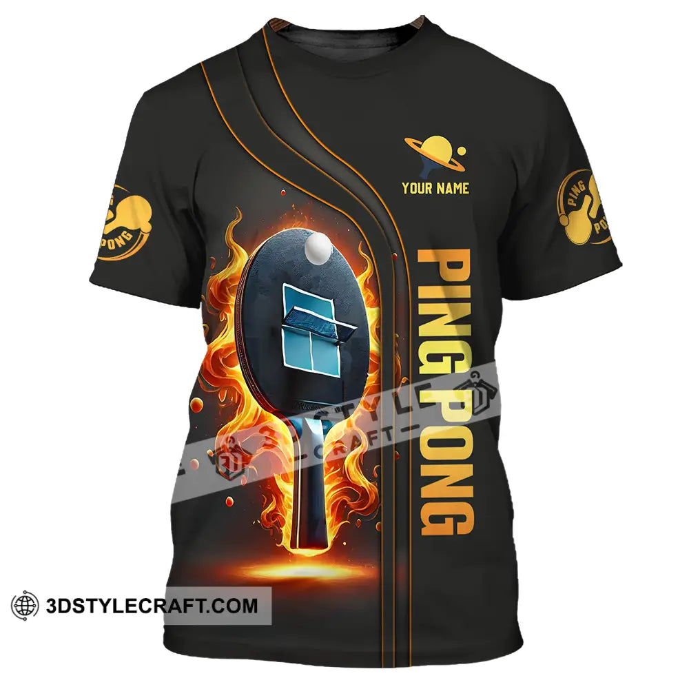Unisex Shirt - Custom Text Ping Pong T-Shirt / S T-Shirt