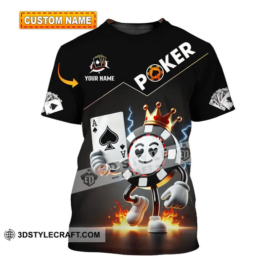 Unisex Shirt - Custom Text Shirt Poker style option 1