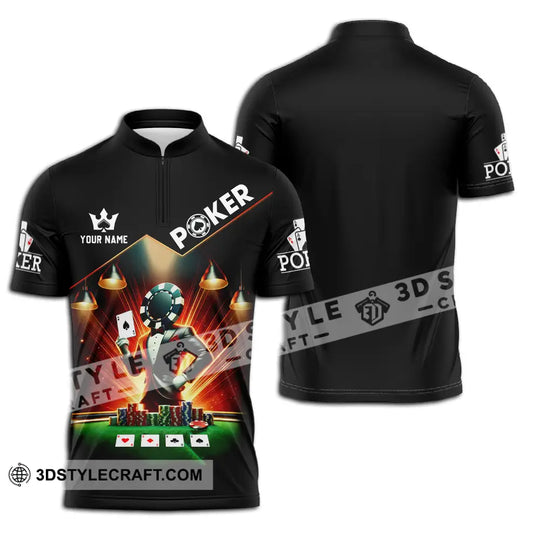 Unisex Shirt - Custom Text Shirt Poker style option 2