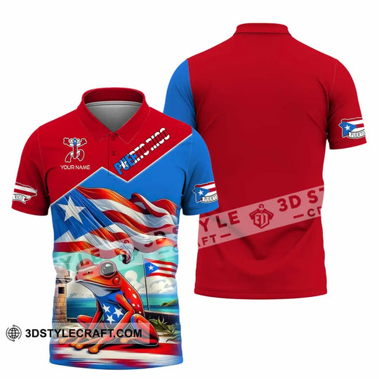 Unisex Shirt - Custom Text Shirt, Puerto Rico Classic Shirt style option 4
