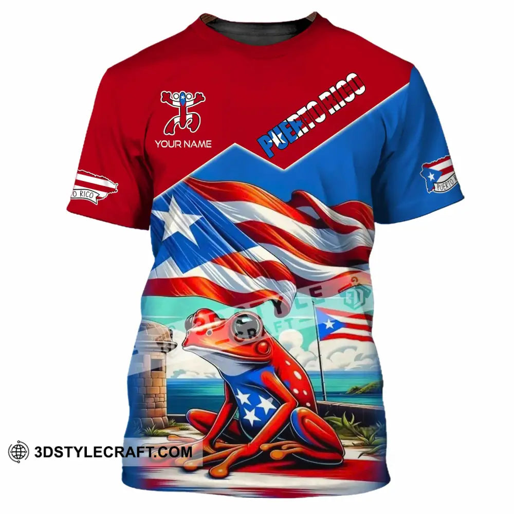 Unisex Shirt - Custom Text Shirt Puerto Rico Classic Shirt T-Shirt / S T-shirt