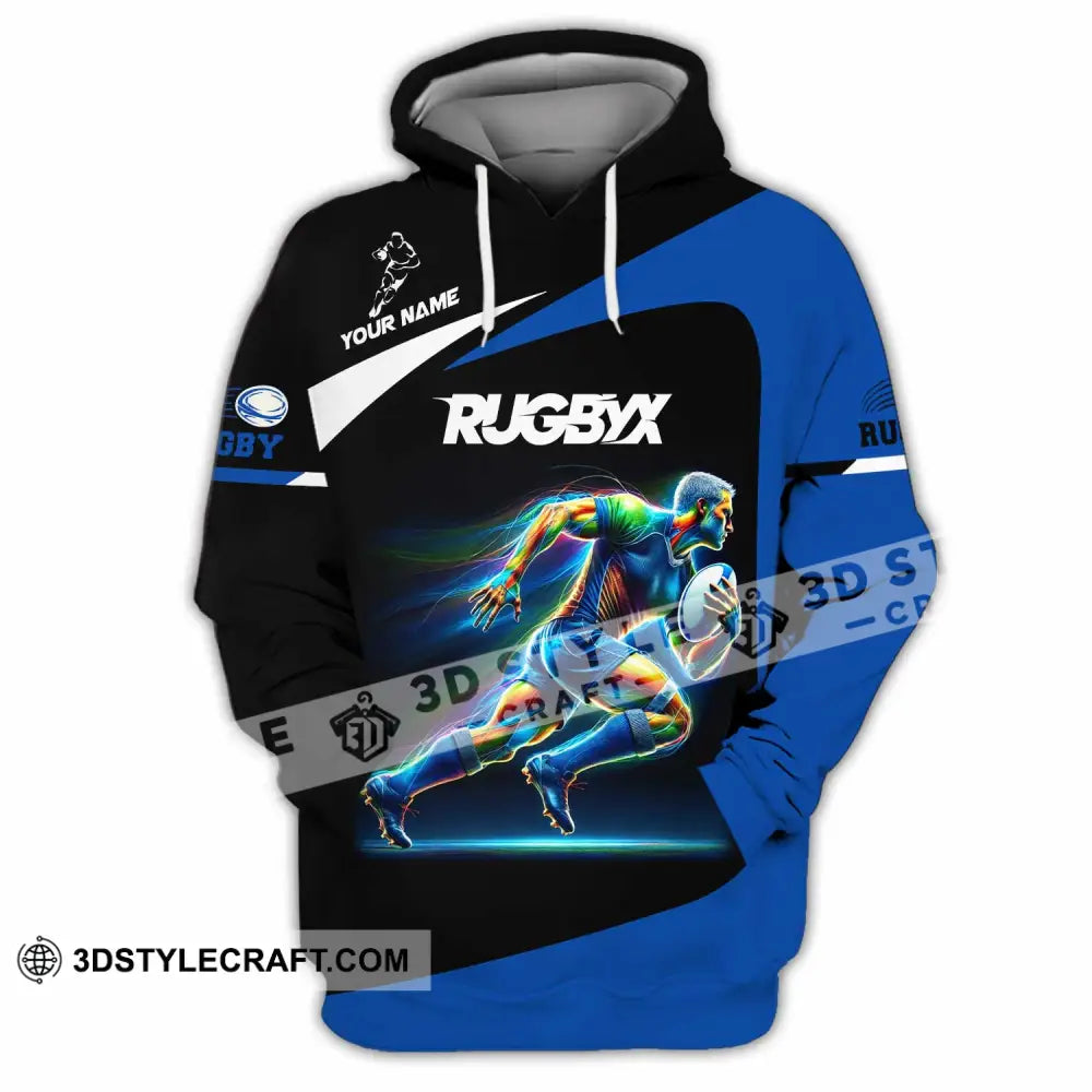 Unisex Shirt - Custom Text Rugby Hoodie / S T-Shirt