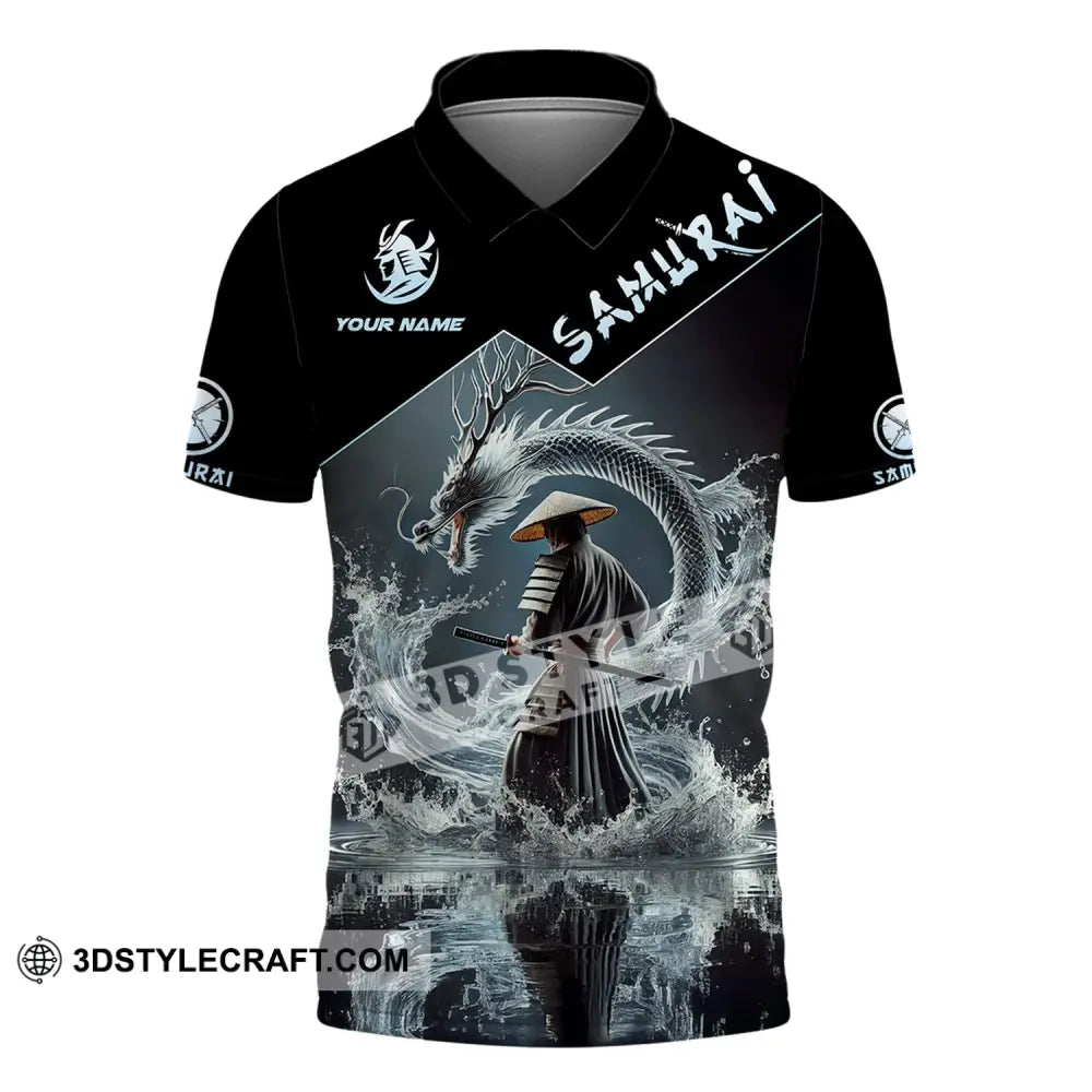 Unisex Shirt - Custom Text Samuarai Polo / S T-Shirt