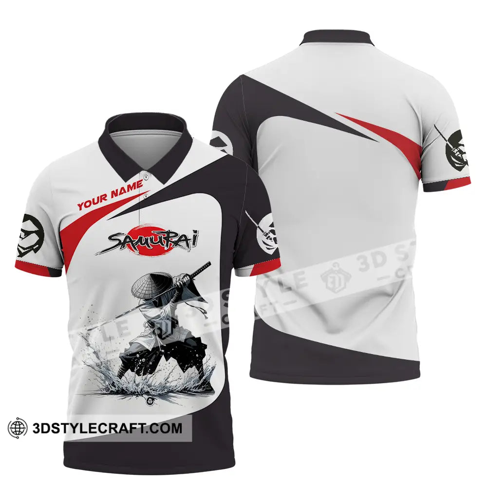 Unisex Shirt - Custom Text Samurai Polo / S T-Shirt