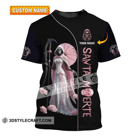 Unisex Shirt - Custom Text Santa Muerte T-Shirt