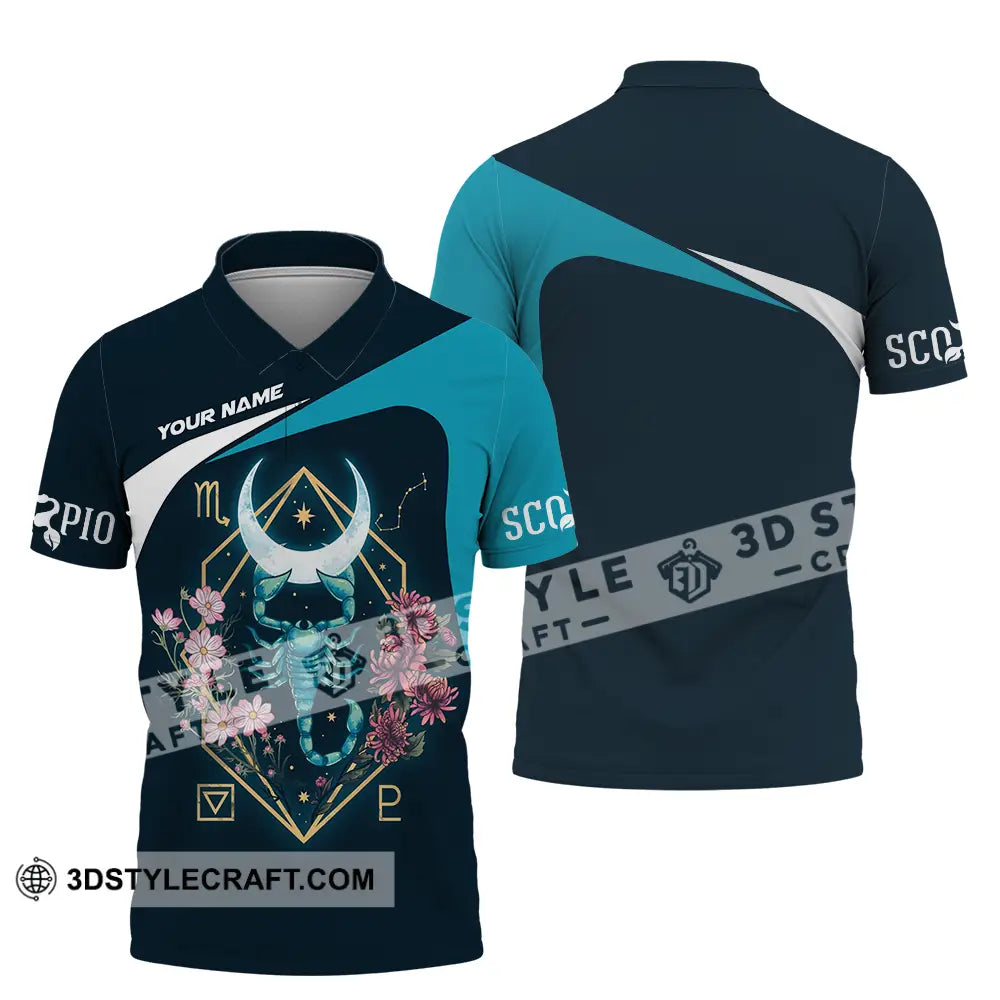 Unisex Shirt - Custom Text Scorpio Polo / S T-Shirt