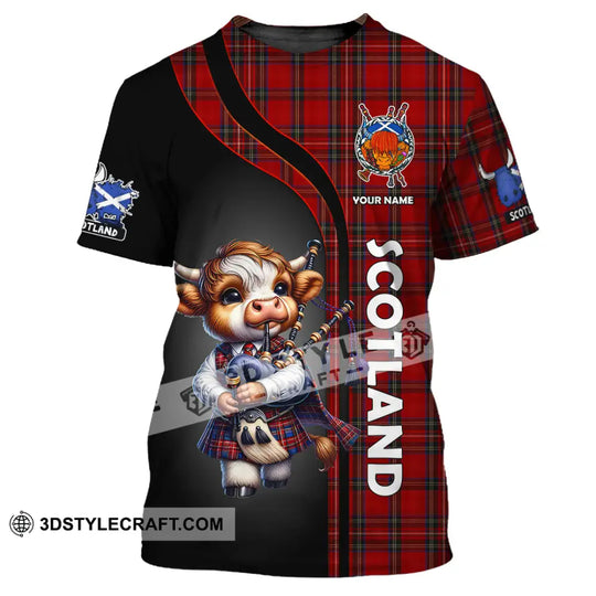 Unisex Shirt - Custom Text Shirt, Scotland Highland Cow Shirt style option 4