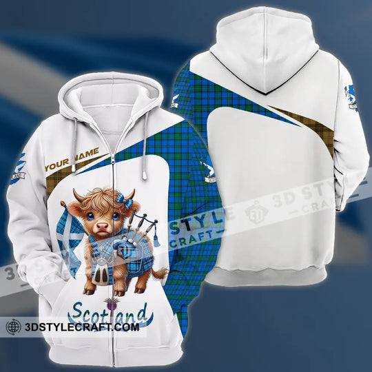 Unisex Shirt - Custom Text Shirt, Scotland Highland Cow Shirt style option 4