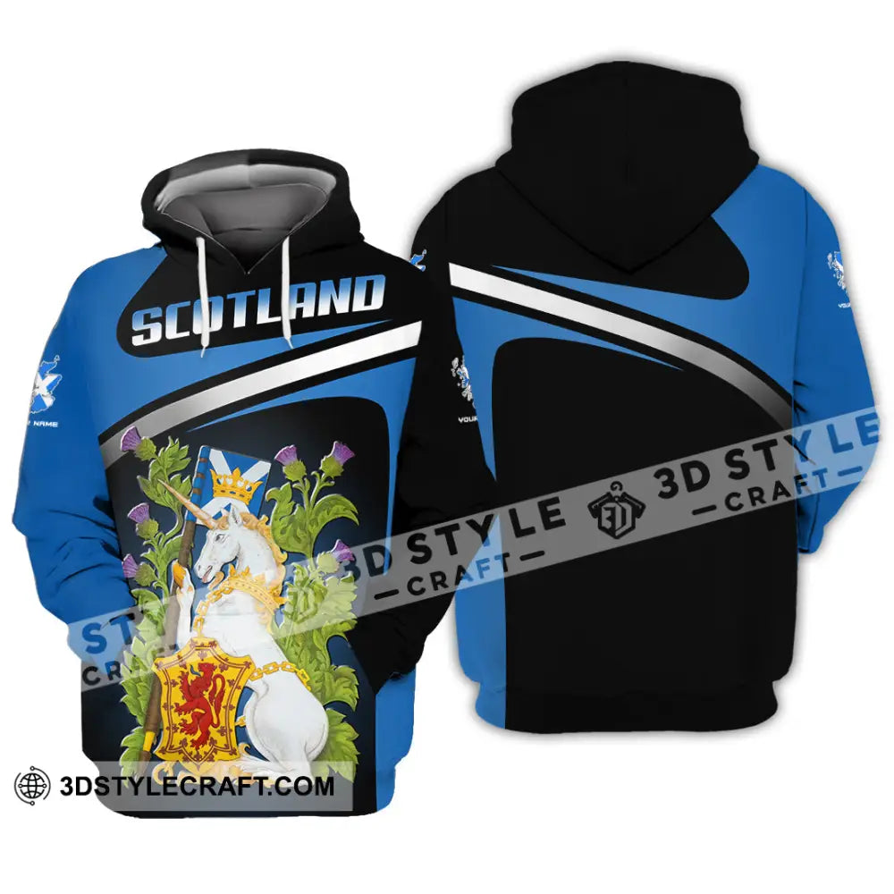 Unisex Shirt - Custom Text Shirt Scotland Shirt Hoodie / S T-shirt