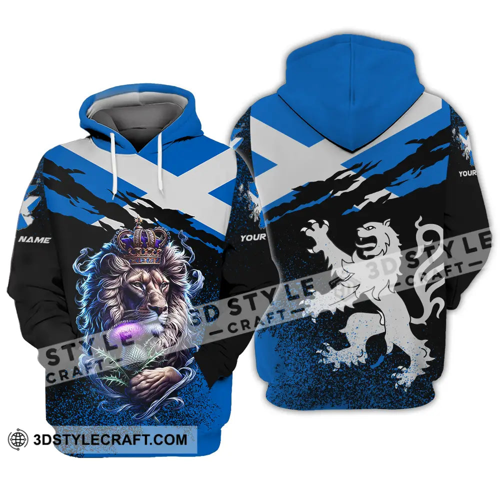 Unisex Shirt - Custom Text Scotland Hoodie / S T-Shirt