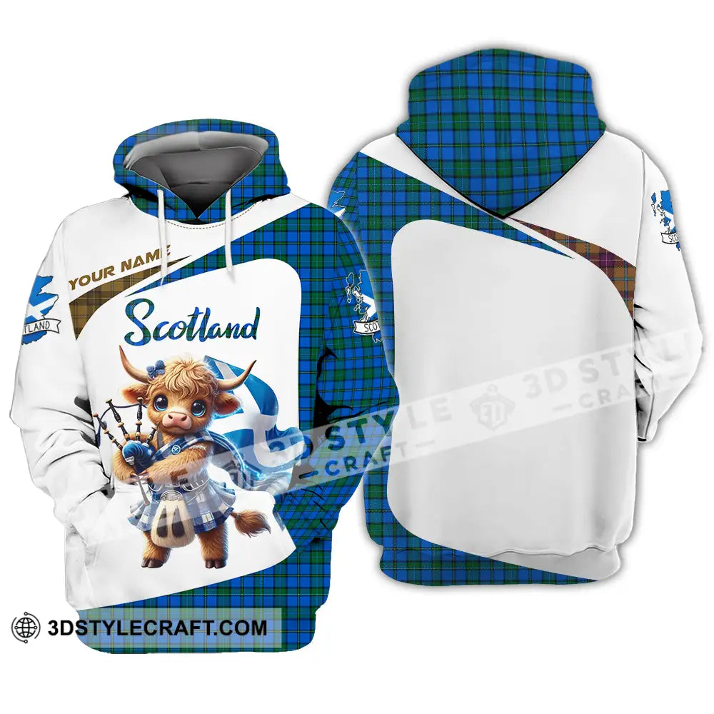 Unisex Shirt - Custom Text Scotland Hoodie / S T-Shirt
