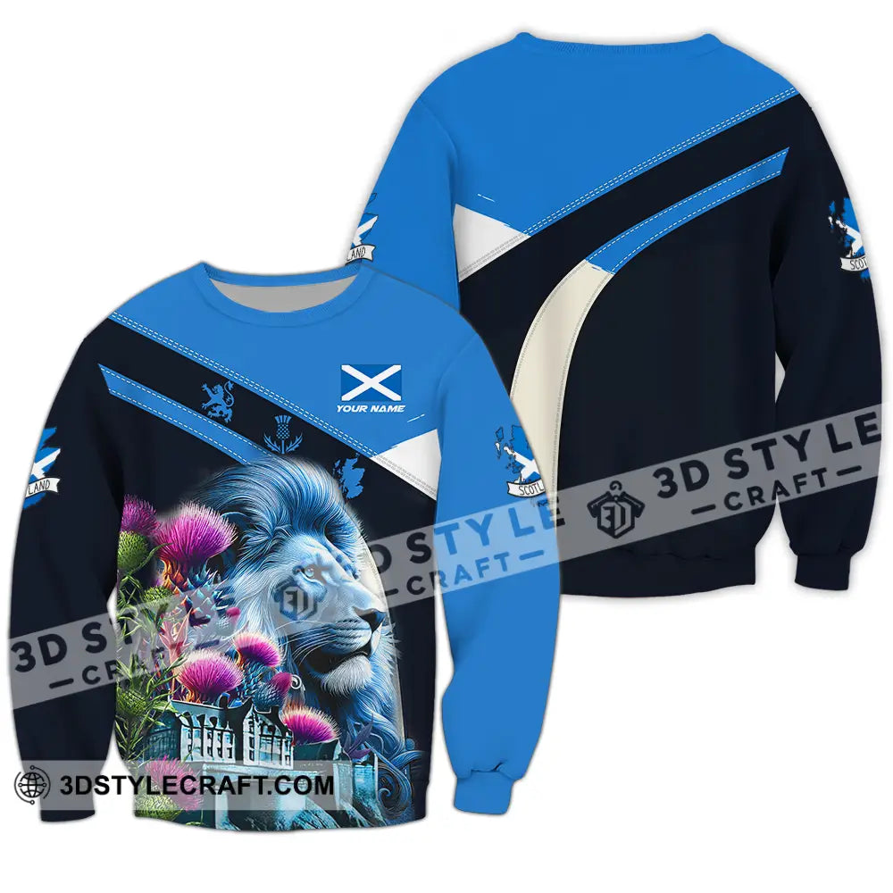 Unisex Shirt - Custom Text Shirt Scotland Shirt Long Sleeve / S T-shirt