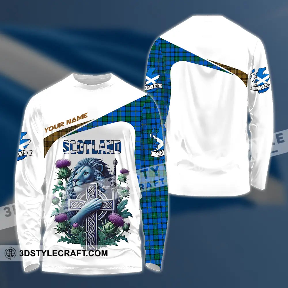 Unisex Shirt - Custom Text Shirt Scotland Shirt Long Sleeve Shirt / S T-shirt