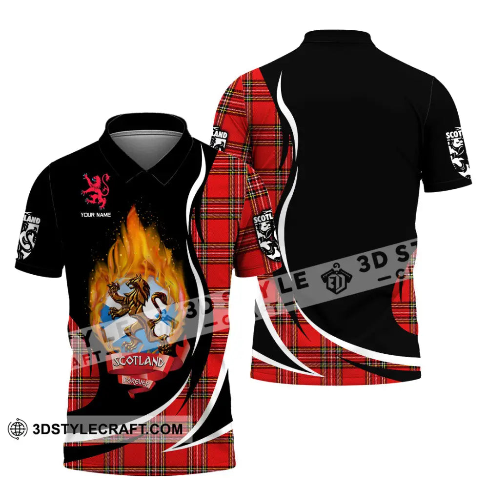 Unisex Shirt - Custom Text Shirt Scotland Shirt Polo Shirt / S T-shirt