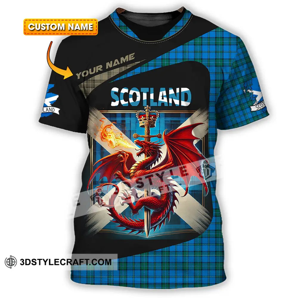Unisex Shirt - Custom Text Shirt Scotland Shirt T-shirt