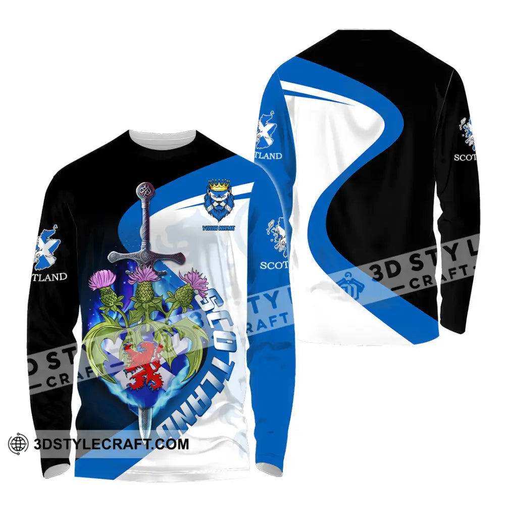 Unisex Shirt - Custom Text Shirt Scottish Shirt Long Sleeve Shirt / S T-shirt
