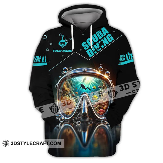 Unisex Shirt - Custom Text Shirt Scuba Diving style option 2
