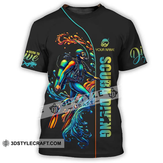 Unisex Shirt - Custom Text Scuba Diving T-Shirt / S T-Shirt