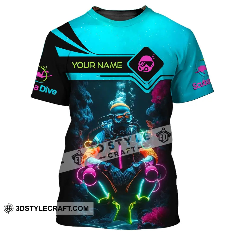 Unisex Shirt - Custom Text Shirt Scuba Diving T-Shirt / S T-shirt
