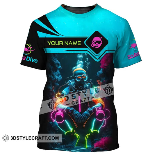 Unisex Shirt - Custom Text Shirt, Scuba Diving style option 2