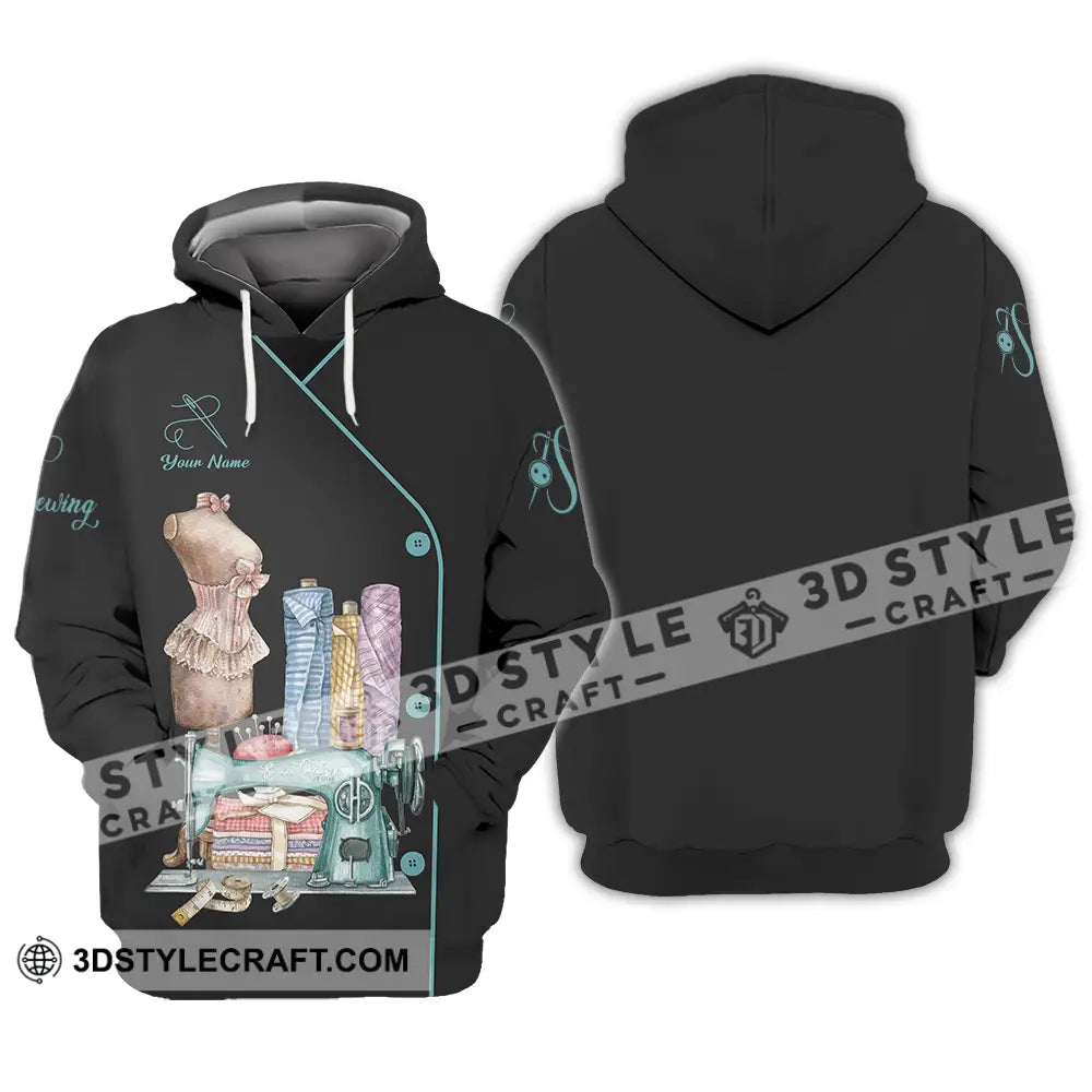 Unisex Shirt - Custom Text Shirt Sewing Shirt Hoodie / S T-shirt