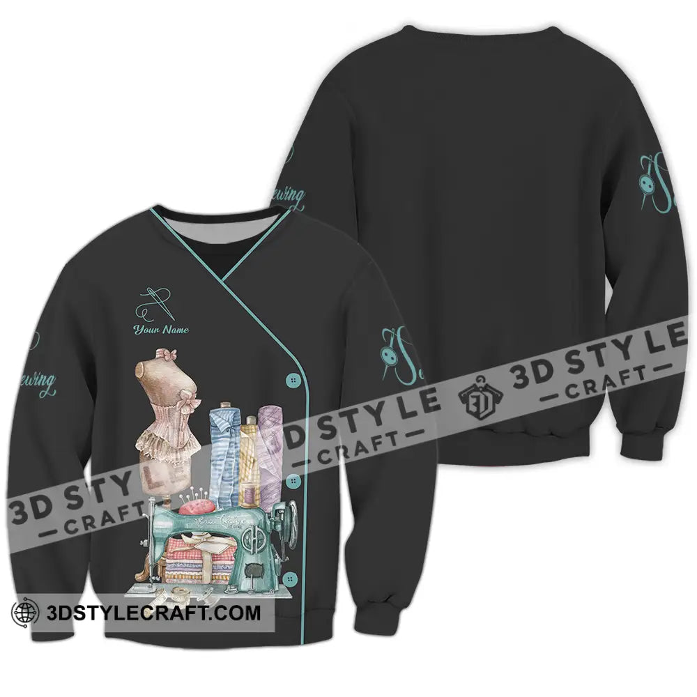 Unisex Shirt - Custom Text Shirt Sewing Shirt Long Sleeve / S T-shirt