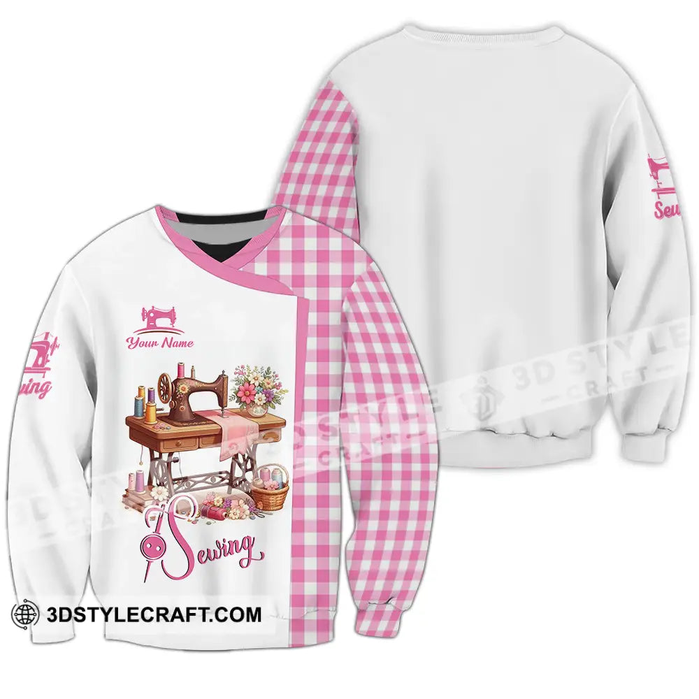 Unisex Shirt - Custom Text Shirt Sewing Shirt Long Sleeve / S T-shirt