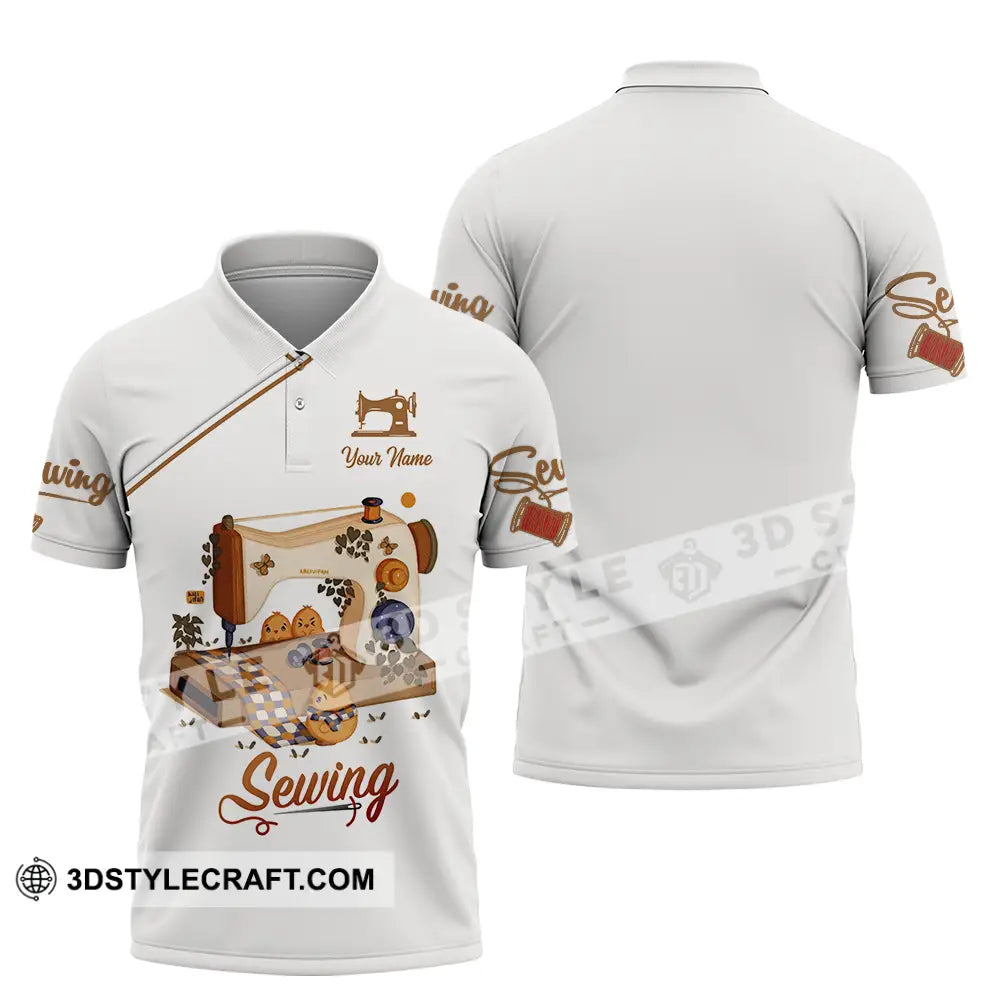 Unisex Shirt - Custom Text Shirt Sewing Shirt Polo Shirt / S T-shirt