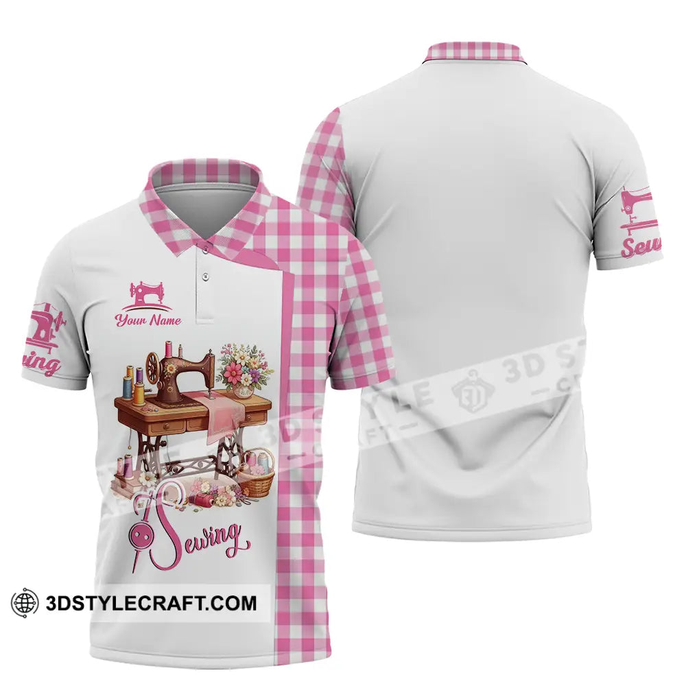 Unisex Shirt - Custom Text Shirt Sewing Shirt Polo Shirt / S T-shirt